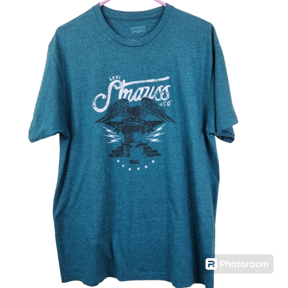 Levi's Mens Short Sleeve Frontside Graphic Tee Large - Picture 1 of 4